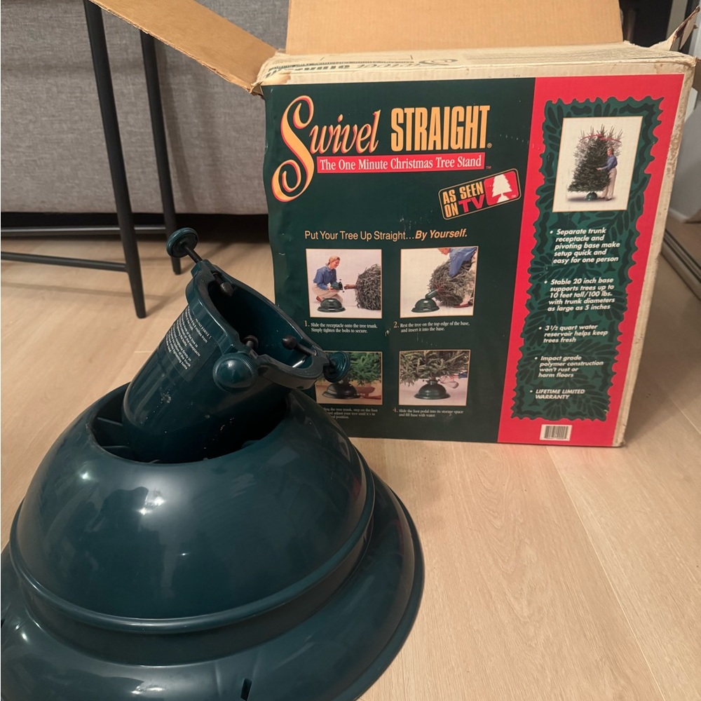 Swivel Straight Christmas Tree Stand!